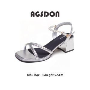 Agsdon | Dép Mùa Hè Thời Trang Gót Trung Bình Mới