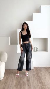 CELANA JEANS WANITA BF ALPHA RUBBER -SYS CLOTHIER