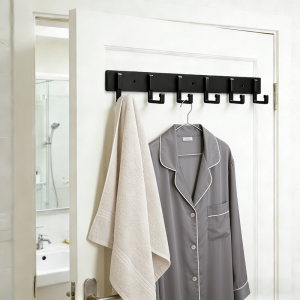 Nordic Style Aluminum Alloy Adhesive Hook Matte Texture Invisible Design for Home Wall Decoration and Daily Hanging Storage