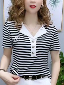 QIAOXIZI | Summer New Large Size Youthful Short Sleeve T-shirt for Women
