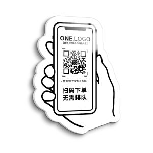 QIANGBIAO | QR Code Ordering Signage Tabletop Payment Design Sticker