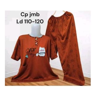 BAJU TIDUR CP STANDAR JUMBO BAJU TIDUR LENGAN PENDEK CELANA PANJANG STANDAR LD 110 JUMBO LD 115