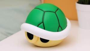 Paladone Super Mario Green Shell Light with Sound | Officially Licensed Nintendo Merchandise | 12cm Portable Battery-Powered LED Lamp | Authentic Game Sound Effects | Perfect for Gaming Setups & Bedside Decor