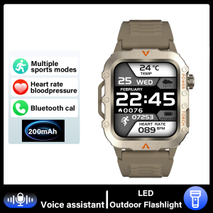 laxasfit | G.L Wear New Smartwatch for Outdoor Sports with LED Light Bluetooth Calling Activity Sleep Tracking Fitness Monitor