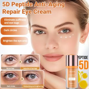 5D Peptide Anti-Aging Repair Eye Cream Moisturizing Nourishing Eye Cream Firming Fade Fine Lines Dark Circles
