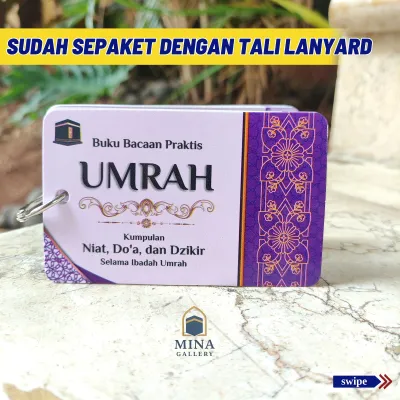 Buku Bacaan Umroh Praktis | Mini Nota Umroh Ringkas | Kartu Doa Doa Umrah | Catatan Panduan Umrah Lengkap | Perlengkapan Umroh Murah