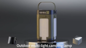Camping Light Foldable Solar LED Light TYPE-C Rechargeable Tent & Emergency Outdoor Lamp