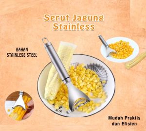 Alat Serut Biji Jagung / Corn Stipper Pisau Penyerut Peeler Jagung Stainless