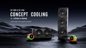1stPlayer CC 240 ARGB CPU Liquid Cooler - Black/White