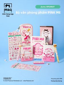M&G SHOP | Snoopy Themed Sakura Passport Notebook Set With Crystal Stickers