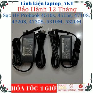 Sạc Adapter Laptop HP Probook 4510s 4515s 4710S 4720S 4730S 5310M 5320M-Sạc HP 18.5V/19V-3.5A/4.74A-65W/90W chân kim to(7.4*5.0mm)