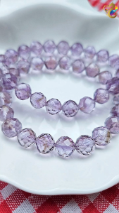 Super Premium Grade Brazil Faceted Amethyst Bracelet