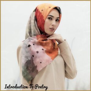 Kerudung Segi Empat Premium Motif Terbaru 2023: Jilbab Segi Empat Motif Mewah Hijab Voal Motif Laser Cut Premium Design Cantik Elegan Kekinian Motif Introduction to Poetry