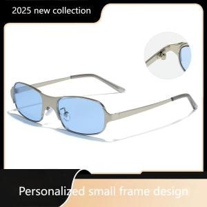 2025 New Metal Cat Eye Y2K Sunglasses Personalized Sunglasses Street Photography for Women