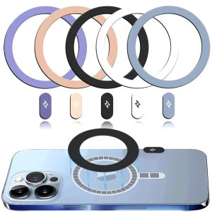 3PCS Magsafe Magnetic Plate Ring Metal Sticker Compatible with IPhone Lightning Magsafe Wireless Car Holder Sticker