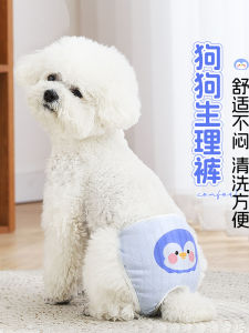 Pure Cotton Safety Pants for Dogs Female Dogs in Heat Period No Need to Change Often Comfortable Soft Absorbent Pet Sanitary Pants