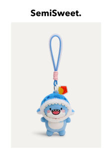 ตุ๊กตาปลาฉลามอ้วนรูปตุ๊กตาสุดน่ารักพร้อมหัวเข็มขัด กระเป๋าสตางค์ ห้อยในกระเป๋า ตุ๊กตาผ้าขนแกะสุดน่ารักสำหรับตกแต่งห้องนอน