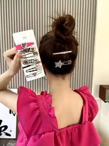 คลินิก กิ๊บติดผม ผู้หญิง ใหม่ Y2k เสริมสวย 10 ชิ้น ให้ความมั่นใจได้ พลอยเทียม ดาว โลหะ กิ๊บหน้าม้า ด้านข้าง เครื่องประดับผม