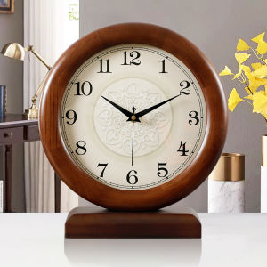 Hense | Quiet Retro Wooden Table Clock