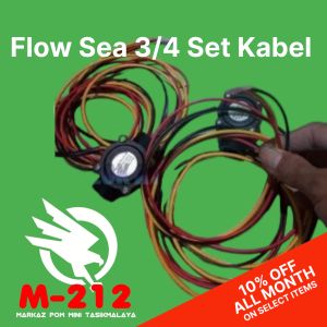 Flow Sensor Sea Ukuran 3/4Set Kabel Soket