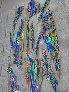 Striping Vario 125 Old Transparan Hologram Custom Motif COOLED / Striping Sticker Vario 125 Old Tahun 2012-2015
