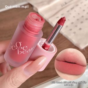 Bộ Son Môi Đa Năng Gege Bear Smooth Kem Lì Phấn Má Hồng Màu Sắc Đa Dạng
