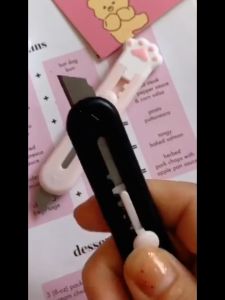 คัตเตอร์ขนาดเล็ก เครื่องเขียนน้อยน่ารัก มีดพกพา stationery knife
