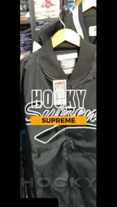 HOCKY - Jaket Varsity Baseball Supreme Bomber Casual Vintage Pria Wanita Full Bordir Premium Distro
