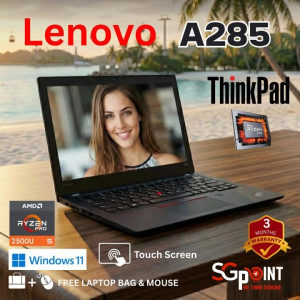 Lenovo ThinkPad A285 12.5" Business Laptop | AMD Ryzen Pro | Lightweight & Secure