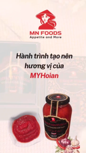 Tương ớt Mịn MYHoian 205g - nguyên liệu tự nhiên không chất bảo quản