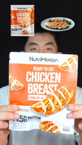 NutriMotion Ready To Eat Chicken Breast Combo (50g) - Black Pepper - High Protein & Low Fat