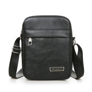 Soft Leather Casual Crossbody Bag