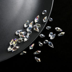 10pcs Austrian Clear Teardrop Crystal Waterdrop Glass Beads Loose Spacer Beads For DIY Handmade Bracelet Necklace Earring Jewelry Making Accessories