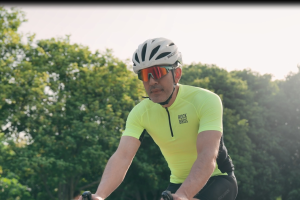 ROCKBROS Mens Cycling Short Sleeve Breathable Mesh  with Back 3- Pocket Cycling  Jacket High Elastic Soft Cycling Clothing Equipment