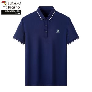 TUCANO | Mulberry Silk Mens Polo Shirt Thin Leisure