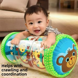 Crawling Aid Walking Aid Early Education Training Toys With Bell Inflatable Cylindrical