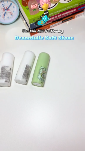 Lăn khử mùi đá khoáng không màu không mùi kiềm mồ hôi giảm thâm Deonatulle Soft Stone Double Deodorant 20g - Nhật Bản