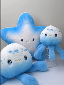 Viral Kawaii Jellyfish Plushie Keychain Super Soft Squishy Stuffed Animal Toy Cute Ocean Sea Creature Backpack Clip Charm Best Gift for Kids Girls Children Birthday