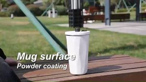 600ML Stainless Steel Thermal Mug Metal Straw Leak-Proof Coffee Insulated Lid Cup Teachers Day Gift Hadiah 保温吸管咖啡杯