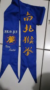 sabuk Dupl biru 01 IKS.PI KERA SAKTI panjang 3mX10cm bahan drill