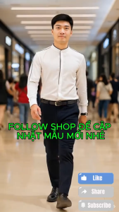 Áo sơ mi Áo Sơ Mi nam đơn giản phối kiểu áo khoác phong cách độc đáo mà lại sang trọng vải bóng mã- h19