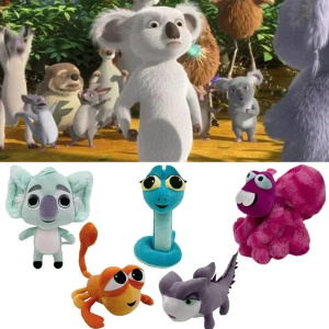 5pcs New Back to the Outback Plush Toy Movie Frank Maddie Soft Cartoon Stuffed Koala Lizard Doll Christmas Gift