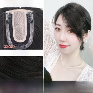 Defancy | Defancy U-Shaped Hair Extension Weft Lightweight Breathable Real Human Hair Natural Looking Invisible No Trace Thin Hair Extensions