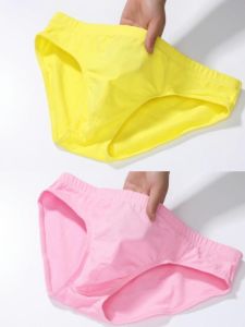 Mens Underwear Tight Briefs Cotton Underwear Men Cotton Plus Size Underwear Ice Silk Breathable Briefs Summer