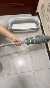 MagicMop Adjustable Bungee Cord Mop with Quick-Lock Head