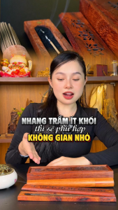 Nhang không tăm trầm hương thơm thư giãn đốt xông nhà tẩy uế Sơn Mộc Hương mang ý nghĩa phong thủy may mắn tài lộc