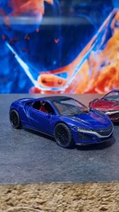 Diecast Miniatur Mainan Mobil Sedan Balap Sport Honda NSX Besi Metal Buka Pintu