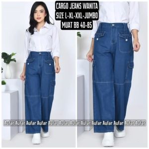 CARGO KULOT WANITA DEWASA TERBARU SIZE L-XL-XXL-JUMBO
