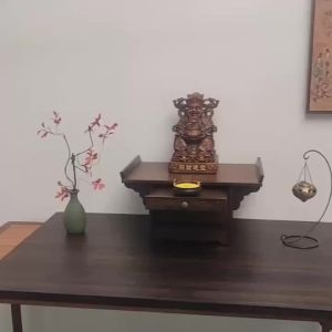 Altar Cabinet Buddha Altar Cabinet Entrance Table Buddha Altar Cabinet Incense Burner Table Base Heightening Ladder Buddha Statue Holder Altar Clothes Closet Home Worship Altar 神台桌
