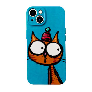 Cute Cat Philin Phone Case Creative Anti-Fall Protection for  Huawei Android Phones Soft Redmi Note13 pro Hard OPPO A58